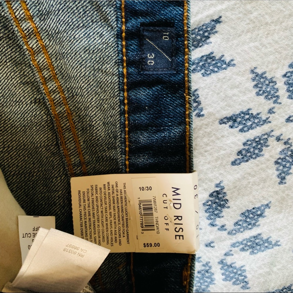 lucky brand women cut off shorts size 10